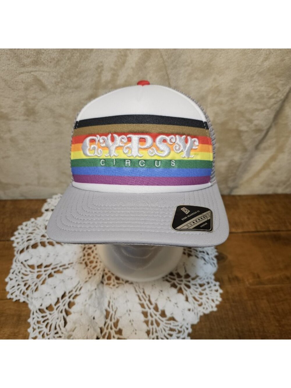Dome Hats Rainbow Embordered Gypsy Circus Cider Company Snapback Trucker Hat